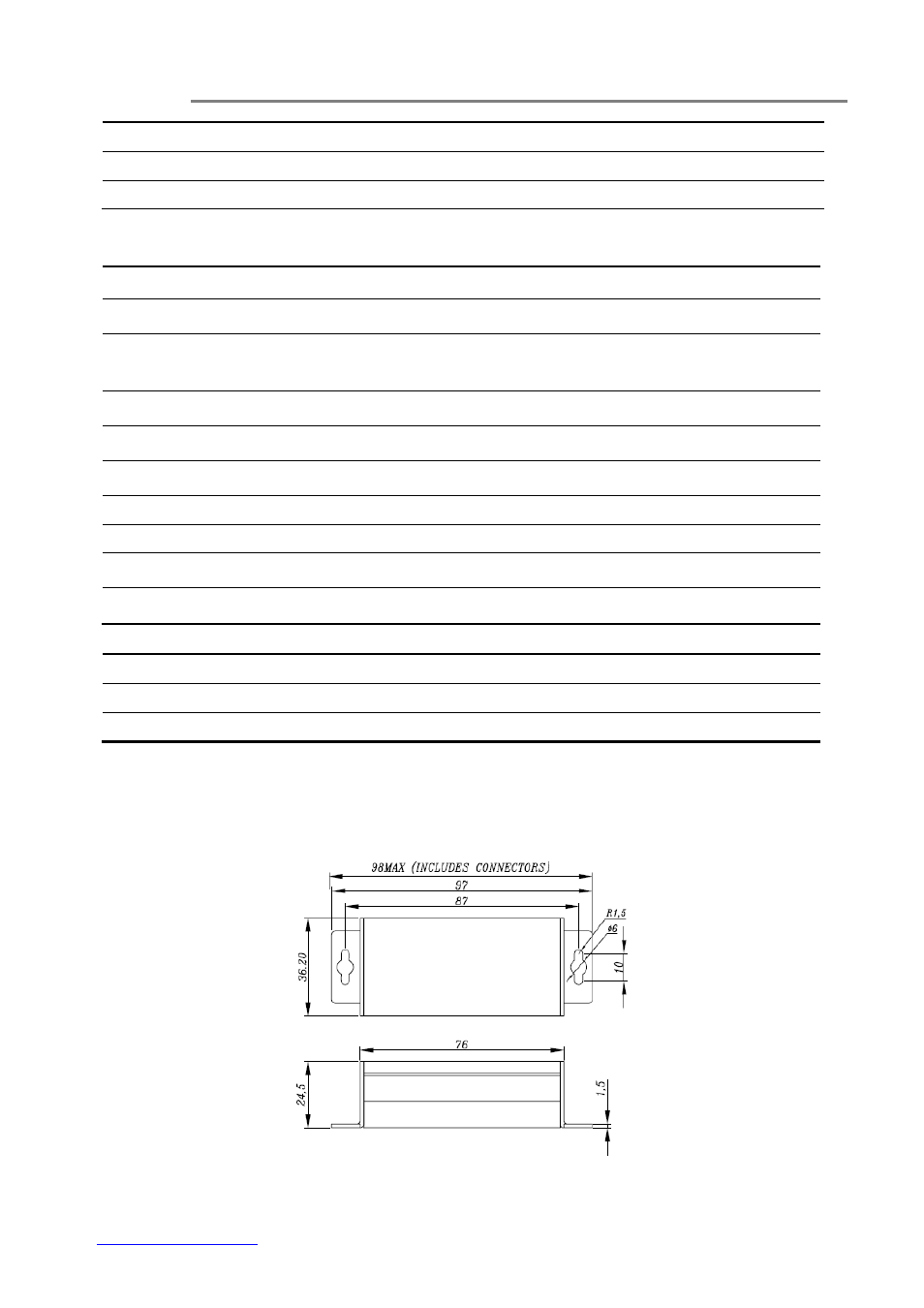 Drawings, 7) drawings | OT Systems ET1100C series User Manual | Page 10 / 12