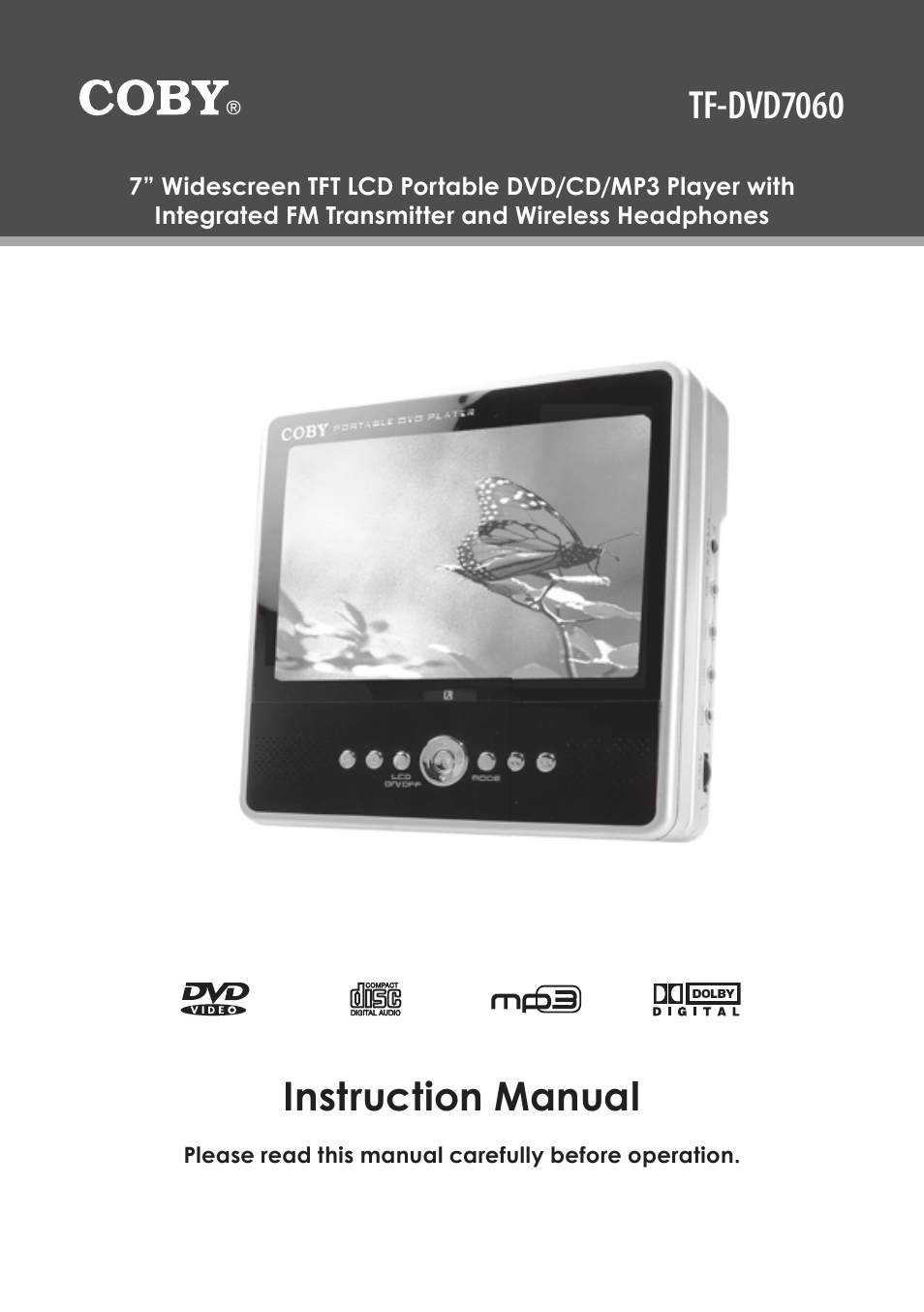 COBY electronic TF-DVD7060 User Manual | 28 pages