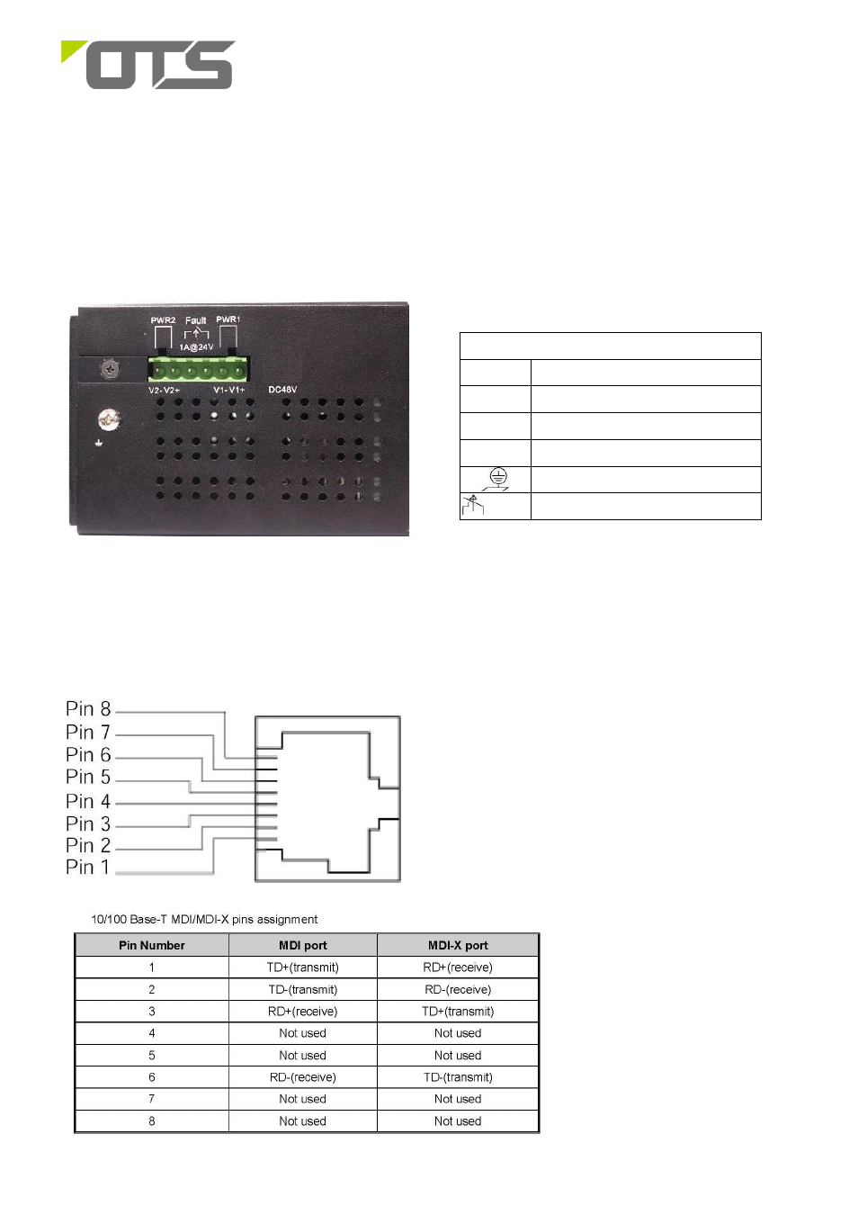 OT Systems ET8242M-S-DR User Manual | 8 pages