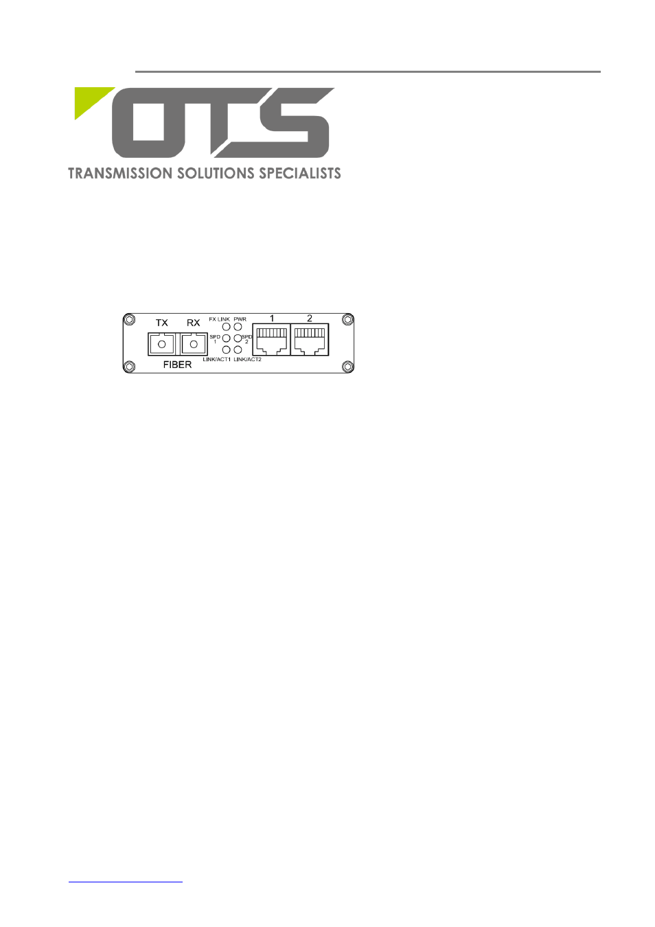 OT Systems ET2111 series User Manual | 19 pages