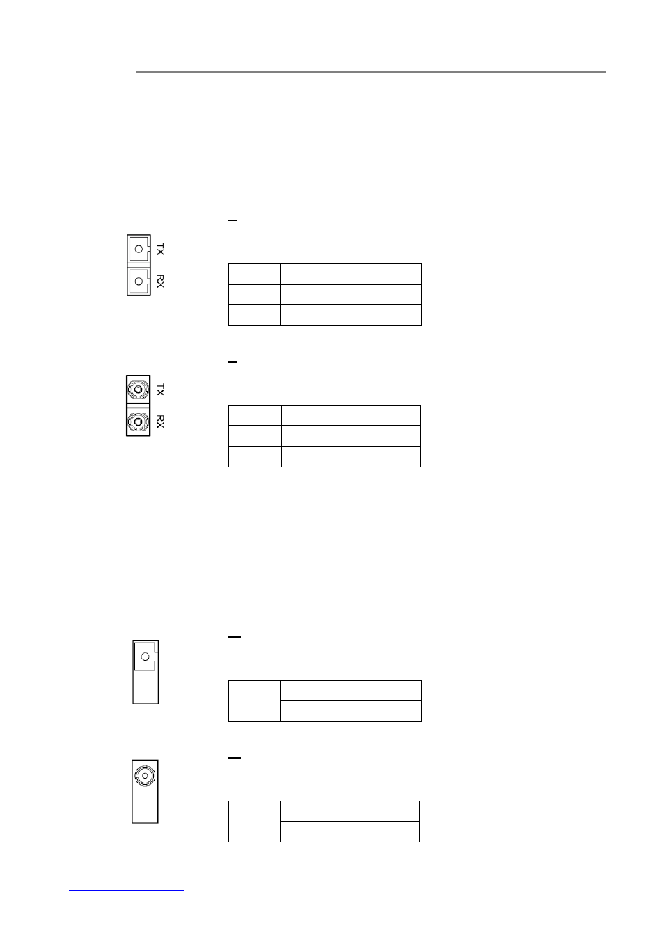 The 100base-fx connectors | OT Systems ET2111 series User Manual | Page 13 / 19