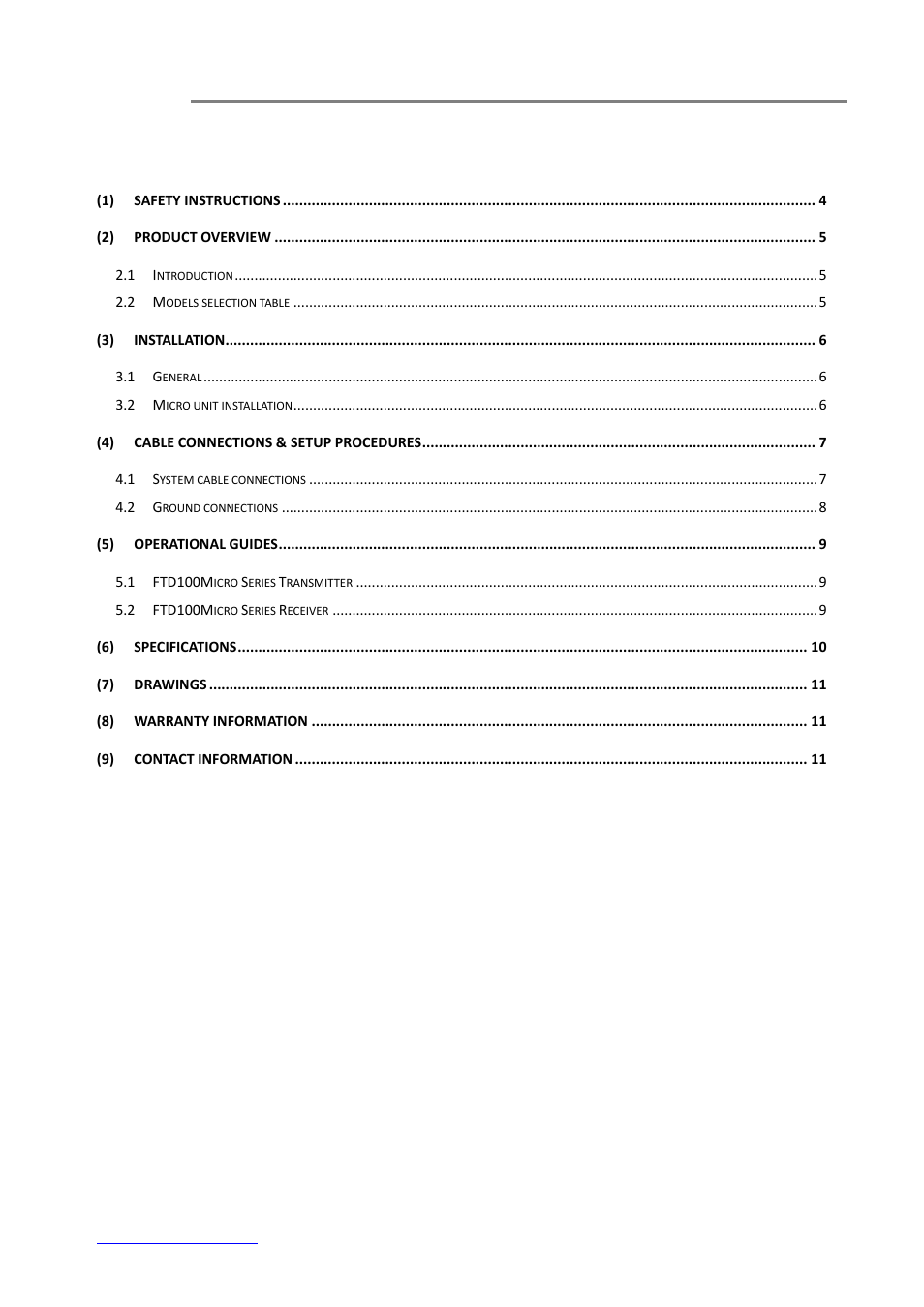 OT Systems FTD100Micro User Manual | Page 3 / 11