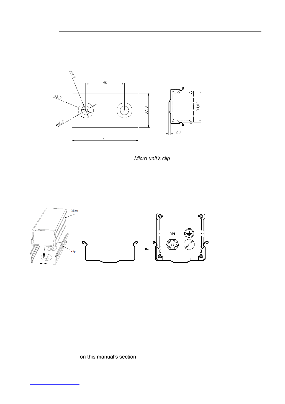 Icro unit installation | OT Systems FTD110DBMicro User Manual | Page 7 / 15