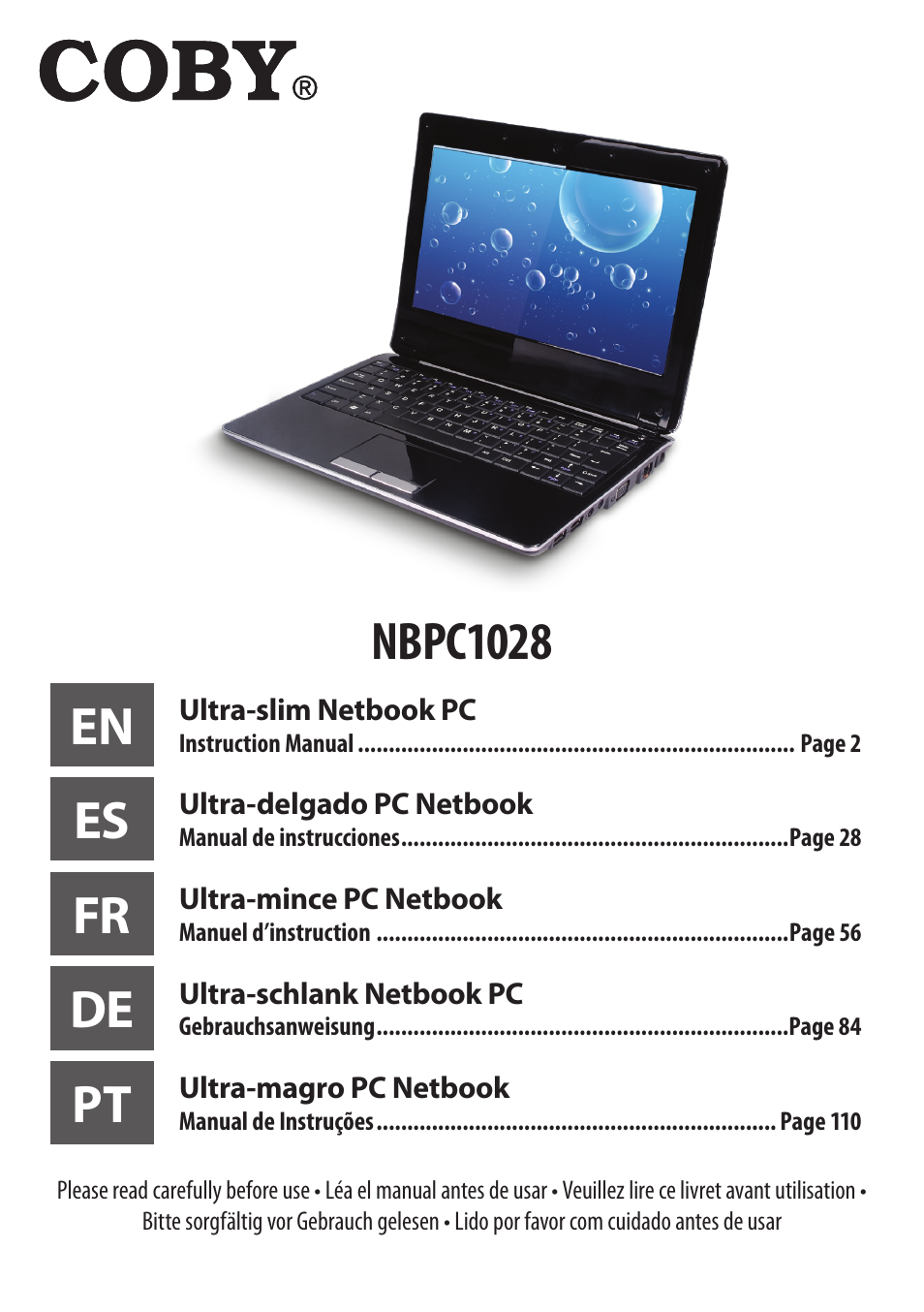 COBY electronic NBPC1028 User Manual | 139 pages