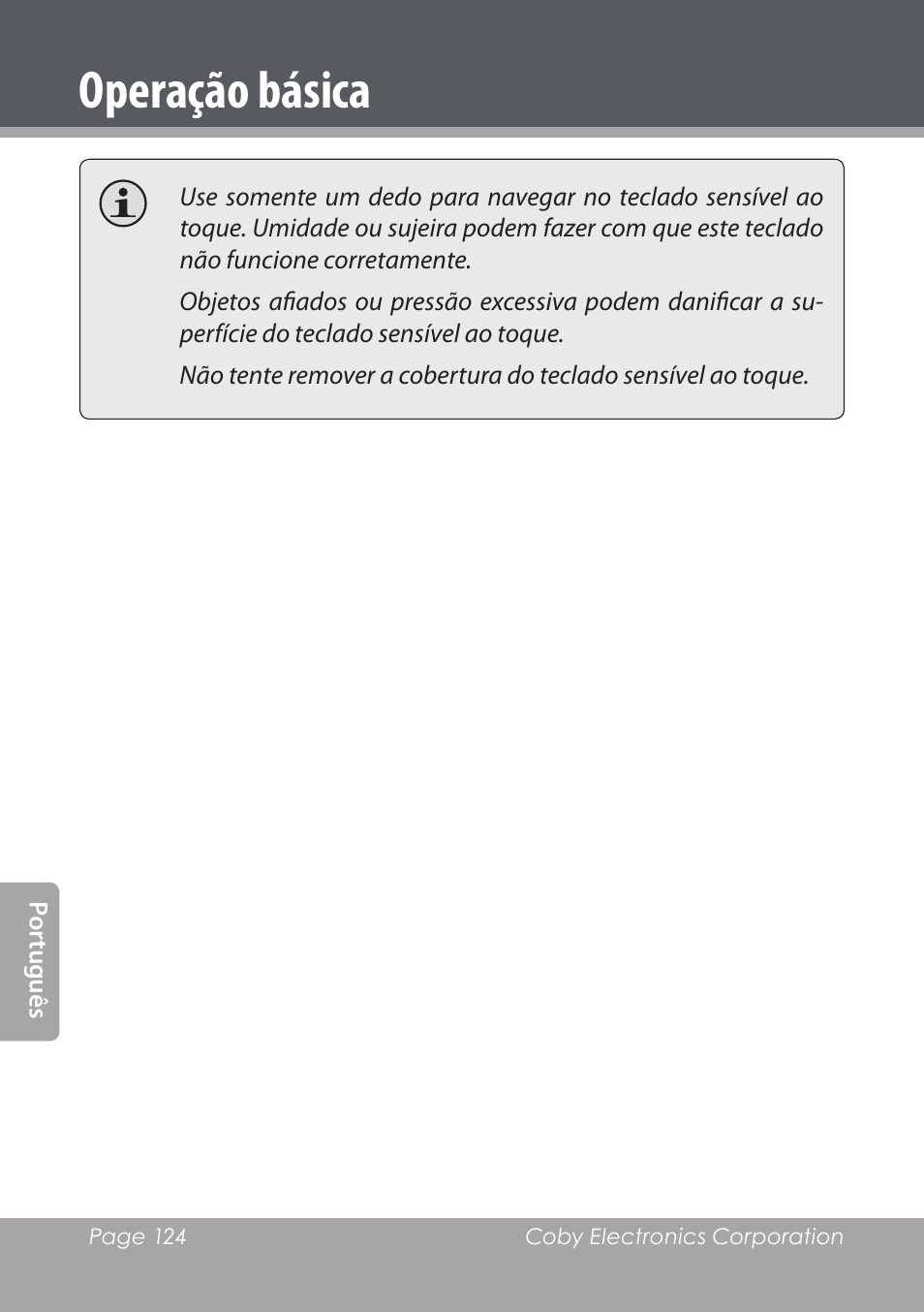 Operação básica | COBY electronic NBPC1028 User Manual | Page 124 / 139