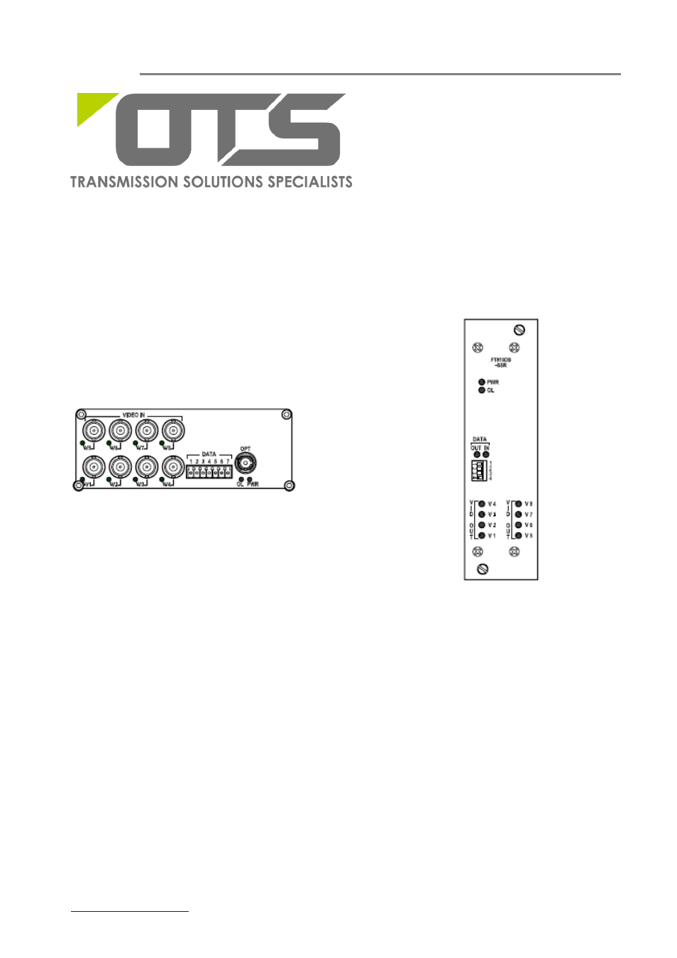 OT Systems FT810DB User Manual | 18 pages