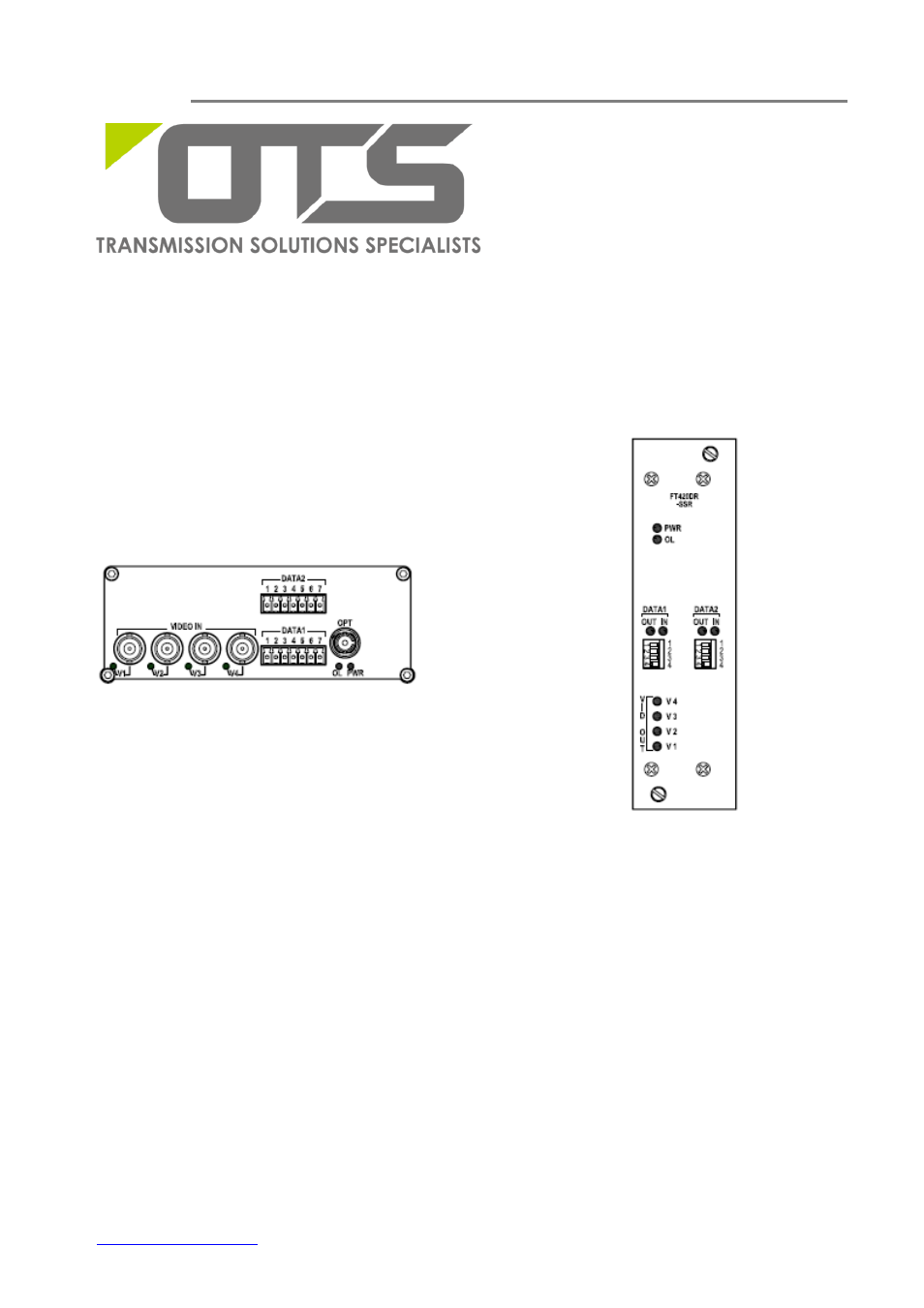 OT Systems FT420DB User Manual | 17 pages