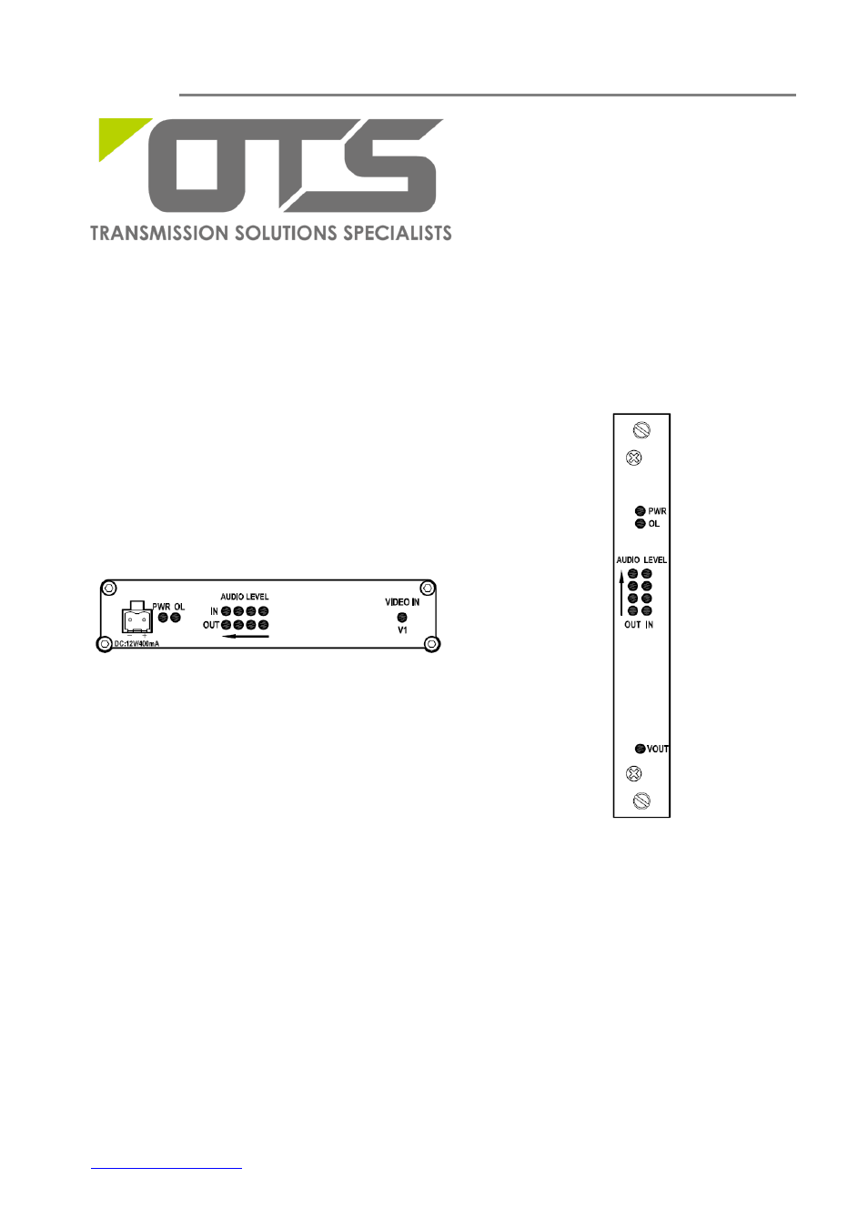 OT Systems FT110AB User Manual | 16 pages