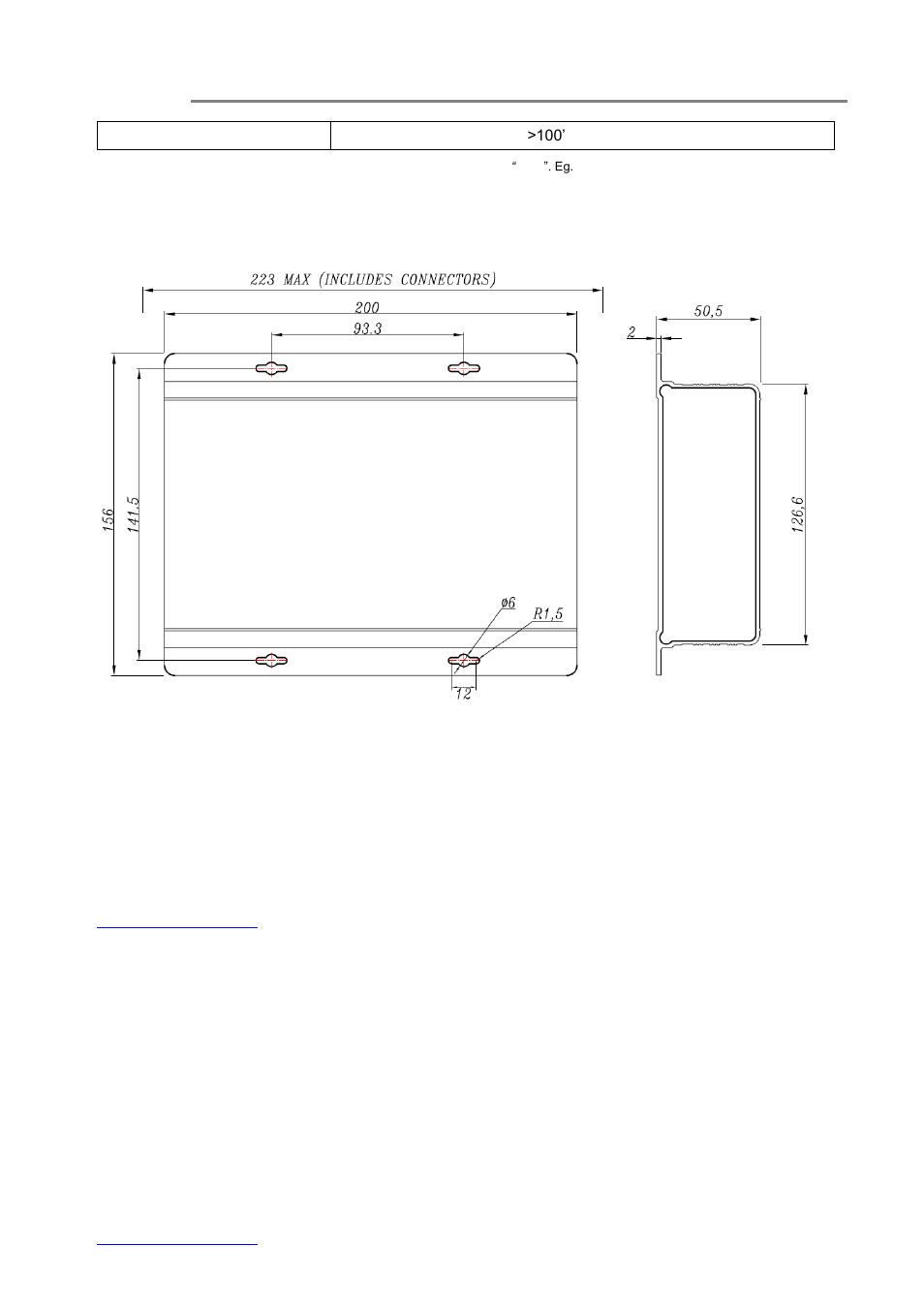 Drawings, Warranty information, 7) drawings | 8) warranty information | OT Systems FT220AB User Manual | Page 15 / 16