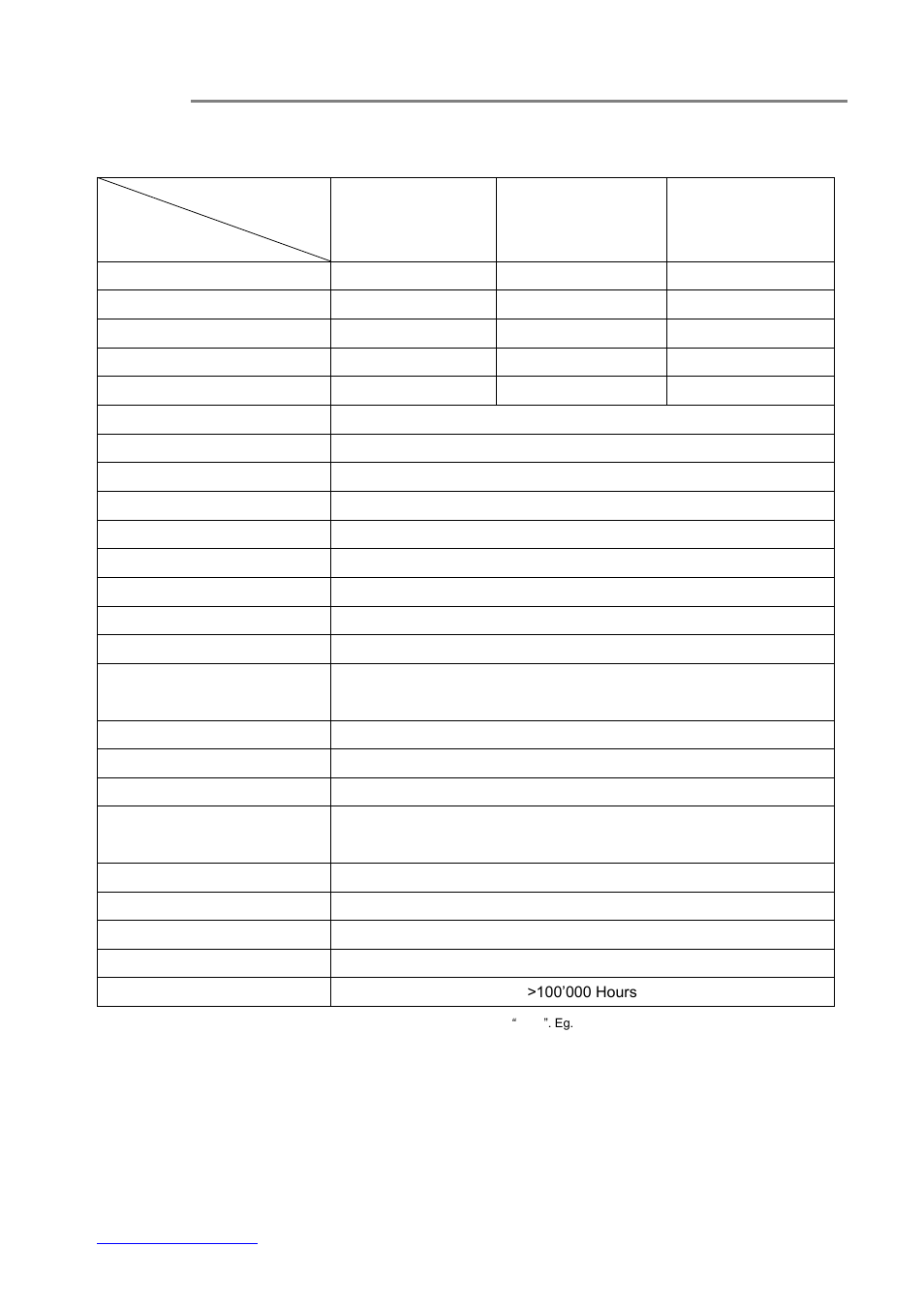 Specifications, 6) specifications | OT Systems FT040AB User Manual | Page 13 / 15