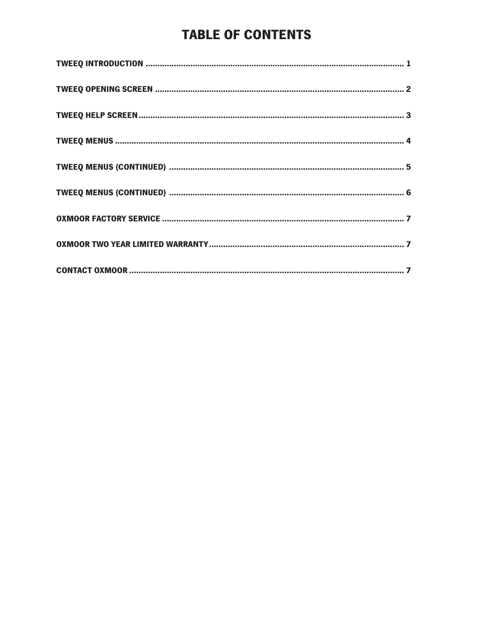 Oxmoor TWEEQ-MAC User Manual | Page 2 / 9