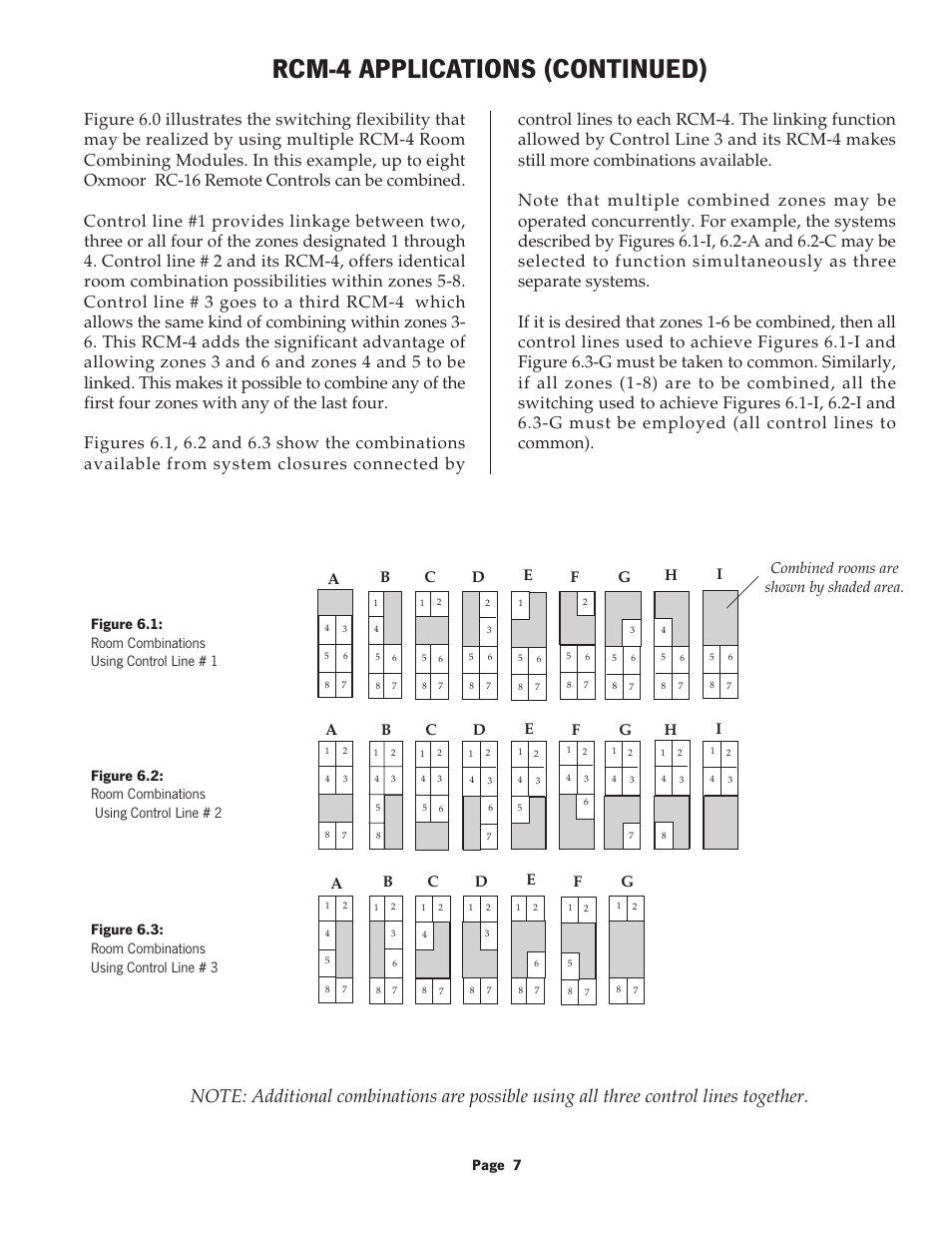 Rcm-4 applications (continued), Page 7 | Oxmoor RCM-4 User Manual | Page 9 / 12