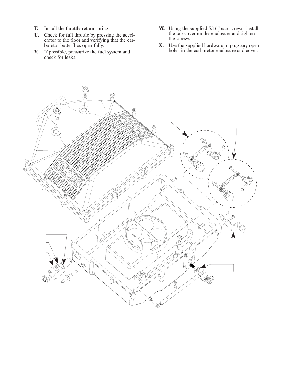 Paxton Superchargers Small Block Carbureted Ford User Manual | Page 28 / 32