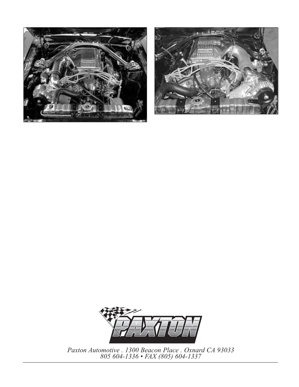 Paxton Superchargers Small Block Carbureted Ford User Manual | Page 32 / 32