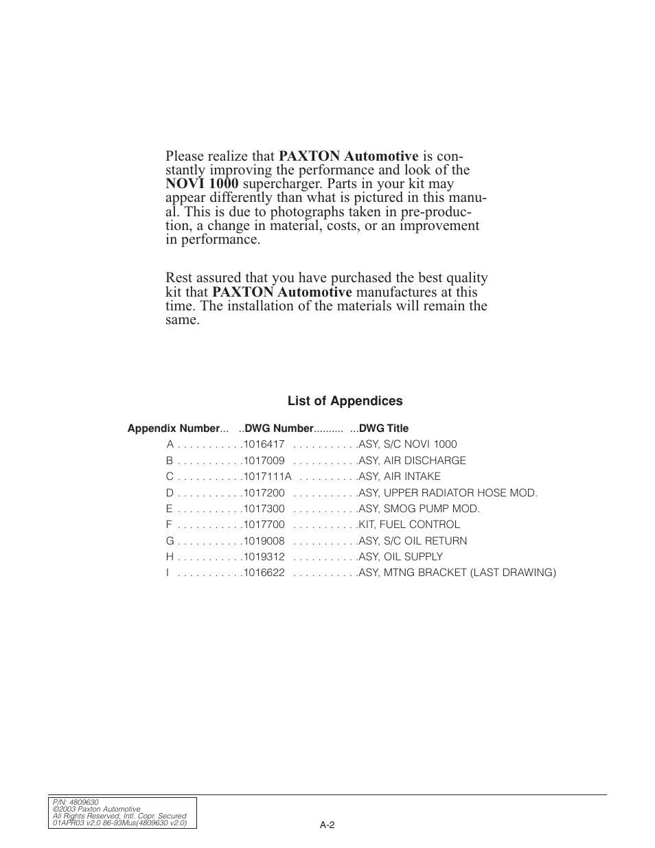 Paxton Superchargers Mustang Novi 1000 User Manual | Page 20 / 30