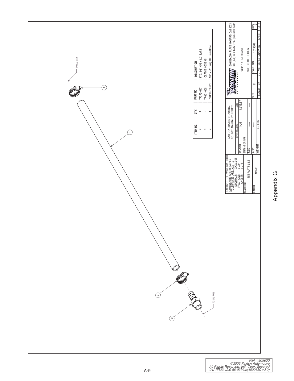 Appendix g | Paxton Superchargers Mustang Novi 1000 User Manual | Page 27 / 30