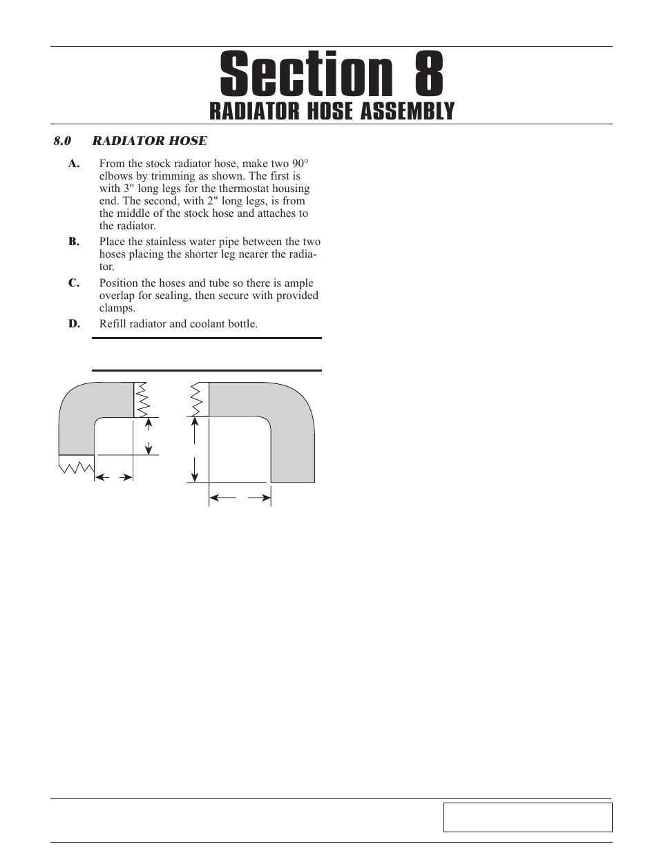 Radiator hose assembly, 0 radiator hose, Radiator hose -1 | Paxton Superchargers Mustang Novi 1220 User Manual | Page 21 / 32