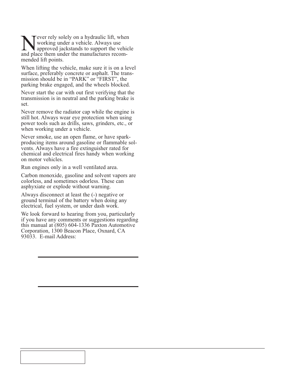 Paxton Superchargers Carbureted Mustang Novi 2000 User Manual | Page 6 / 38