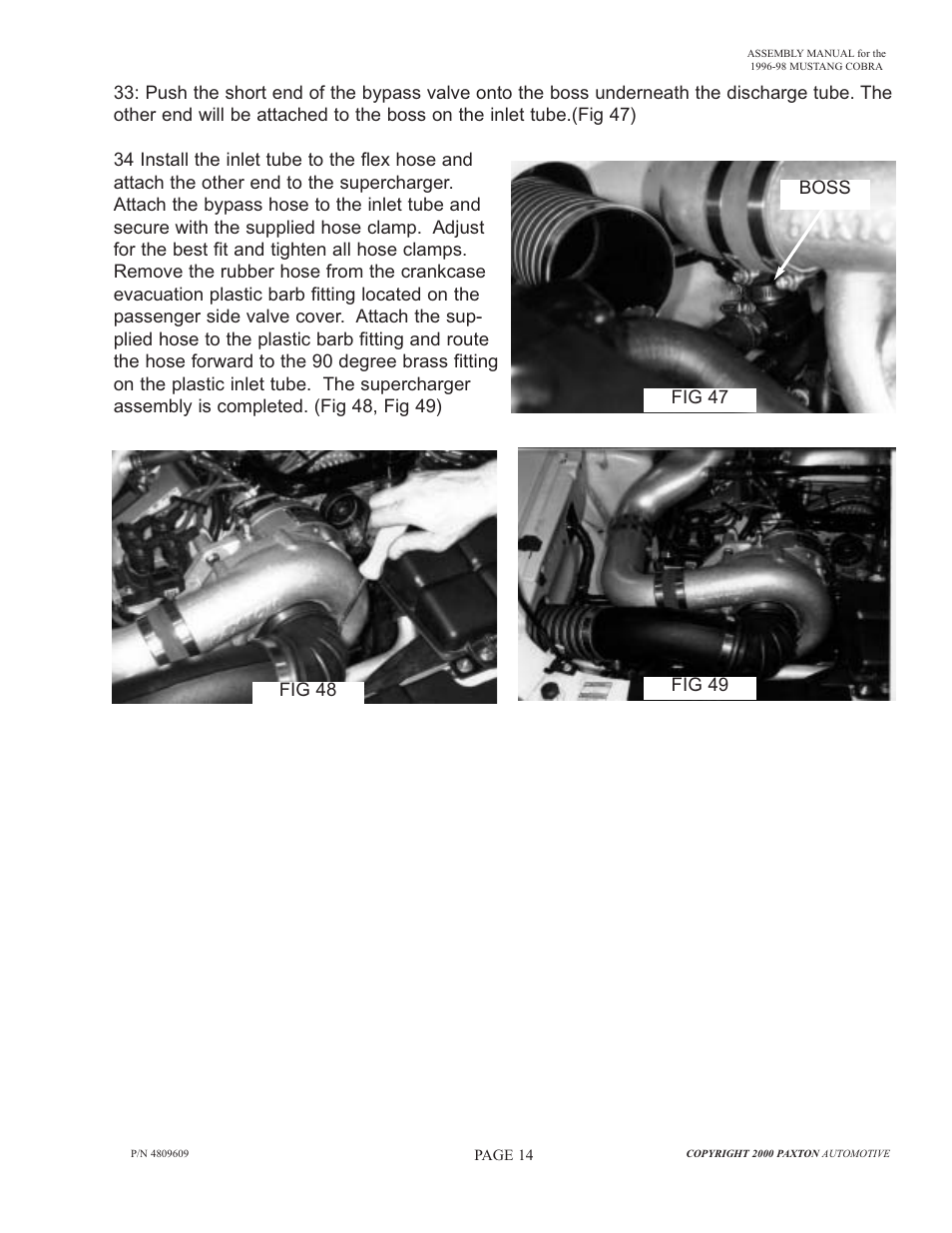 Paxton Superchargers Ford Mustang Cobra NOVI 2000 User Manual | Page 15 / 17