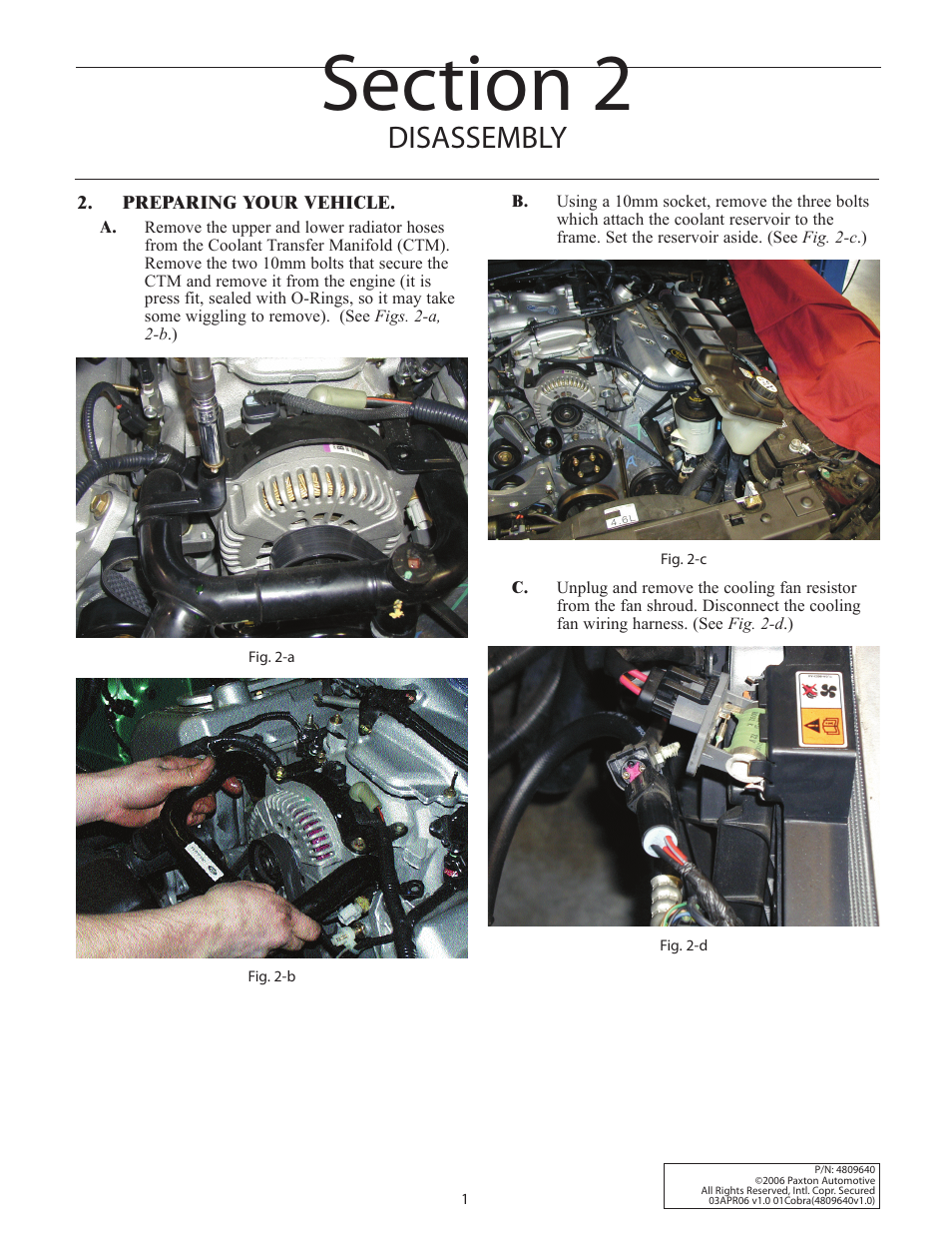 Disassembly | Paxton Superchargers Mustang Cobra, NOVI 1000 System User Manual | Page 11 / 32