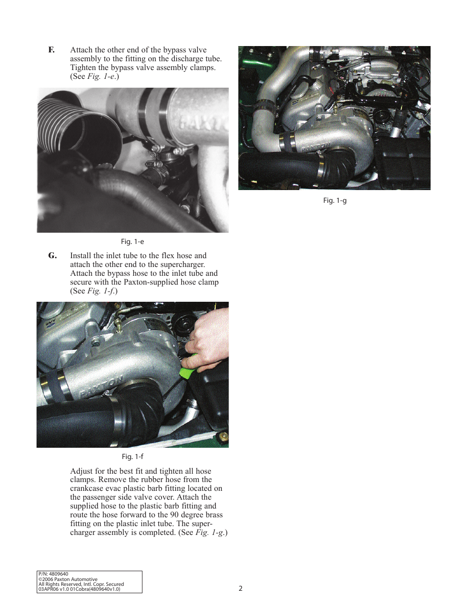 Paxton Superchargers Mustang Cobra, NOVI 1000 System User Manual | Page 24 / 32