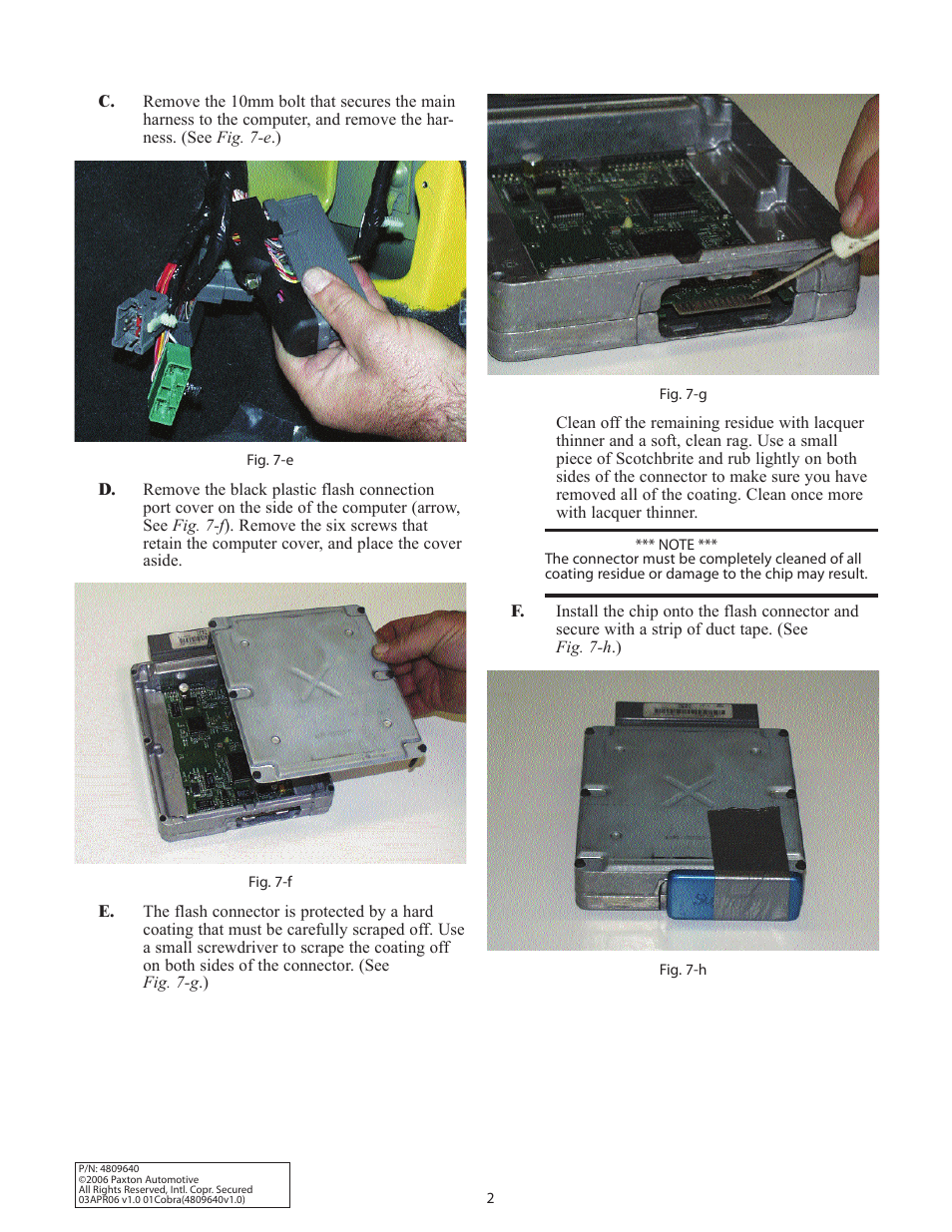 Paxton Superchargers Mustang Cobra, NOVI 1000 System User Manual | Page 26 / 32