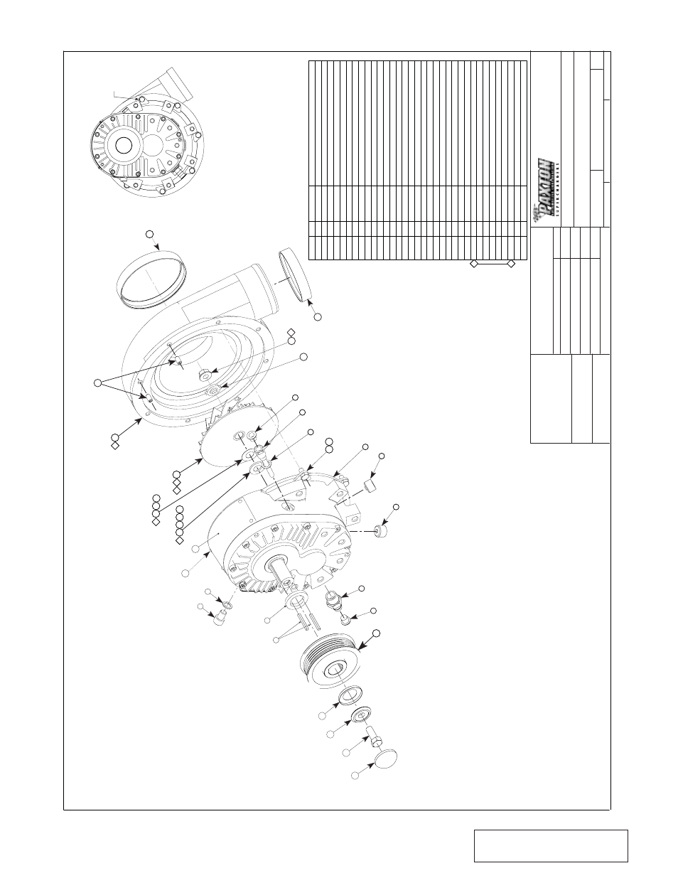 Appendix a 1011816 asy, s/c, Appendix a, Asy, s/c novi 1000 | Paxton Superchargers Ford Mustang GT User Manual | Page 33 / 44