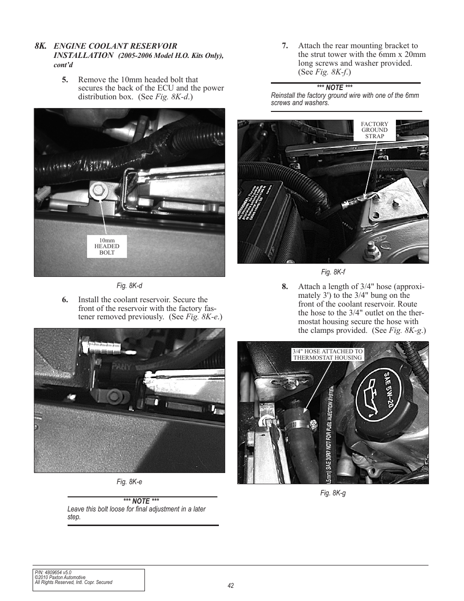 Paxton Superchargers Ford Mustang GT User Manual | Page 62 / 85