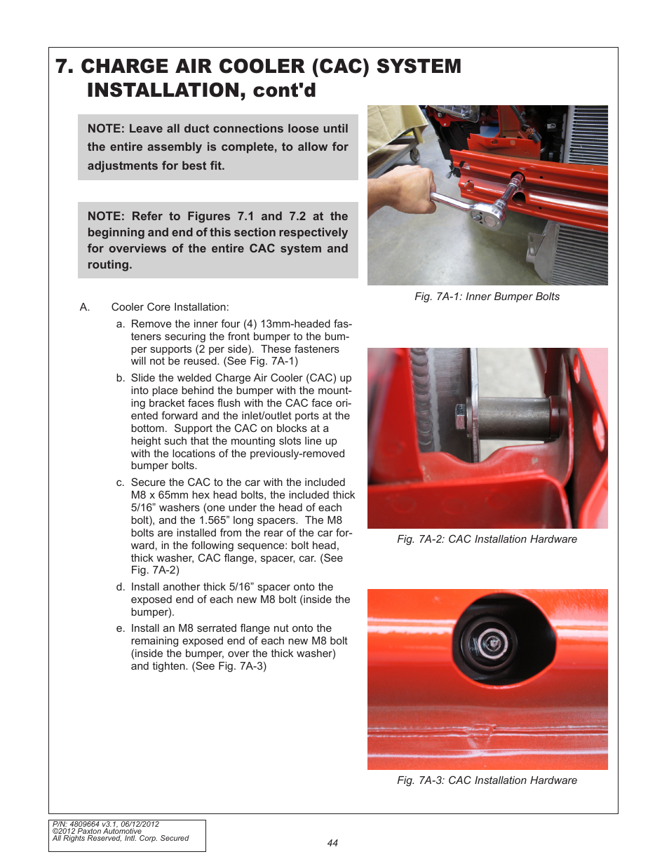 Paxton Superchargers Ford 5.0L Mustang GT User Manual | Page 44 / 69