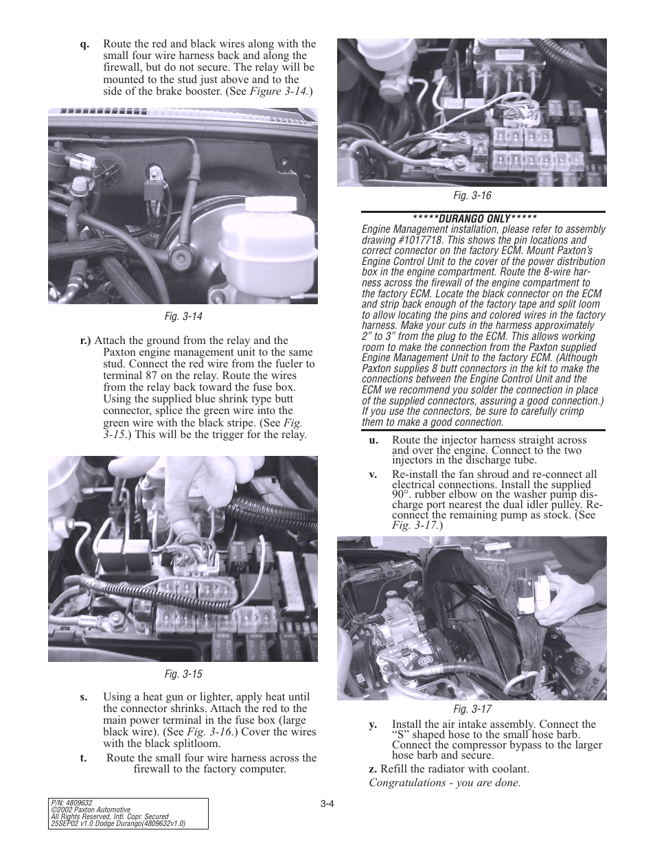 Paxton Superchargers Dodge Durango User Manual | Page 16 / 34