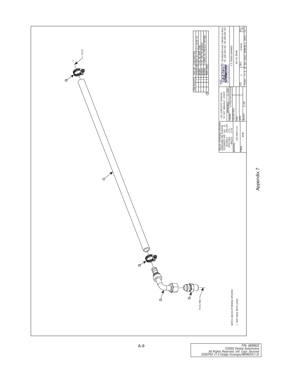 Appendix 7 | Paxton Superchargers Dodge Durango User Manual | Page 27 / 34