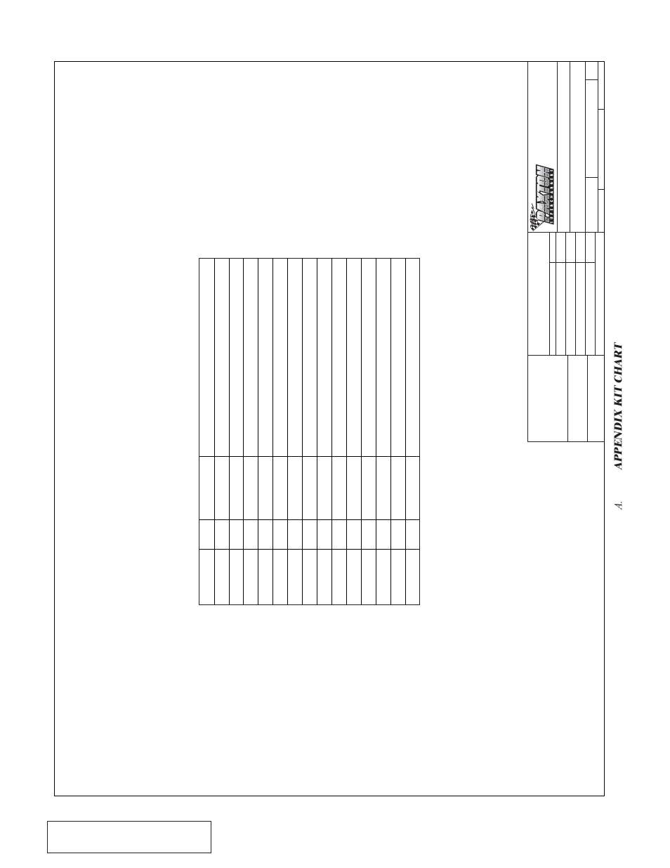 A. appendix kit chart, Appendix kit chart | Paxton Superchargers 4.7 Dodge Ram User Manual | Page 24 / 34