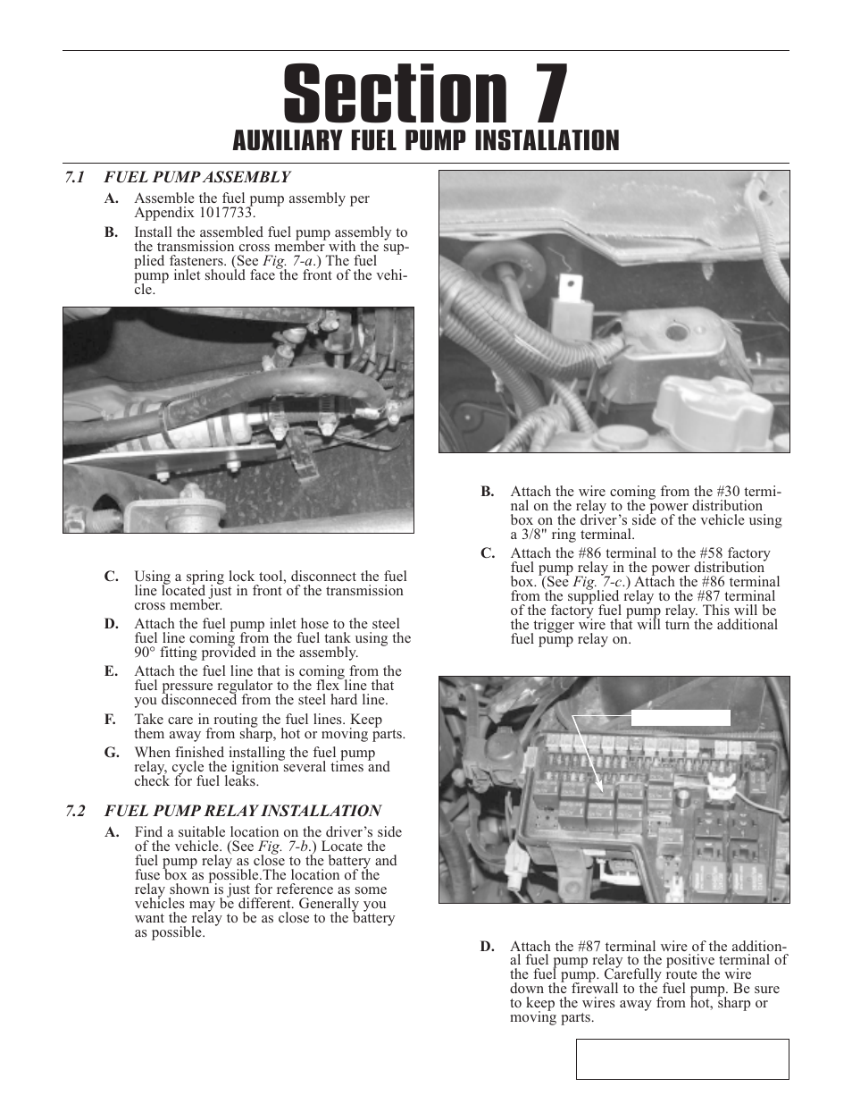 Auxiliary fuel pump installation | Paxton Superchargers 5.9 Dodge Ram User Manual | Page 19 / 40