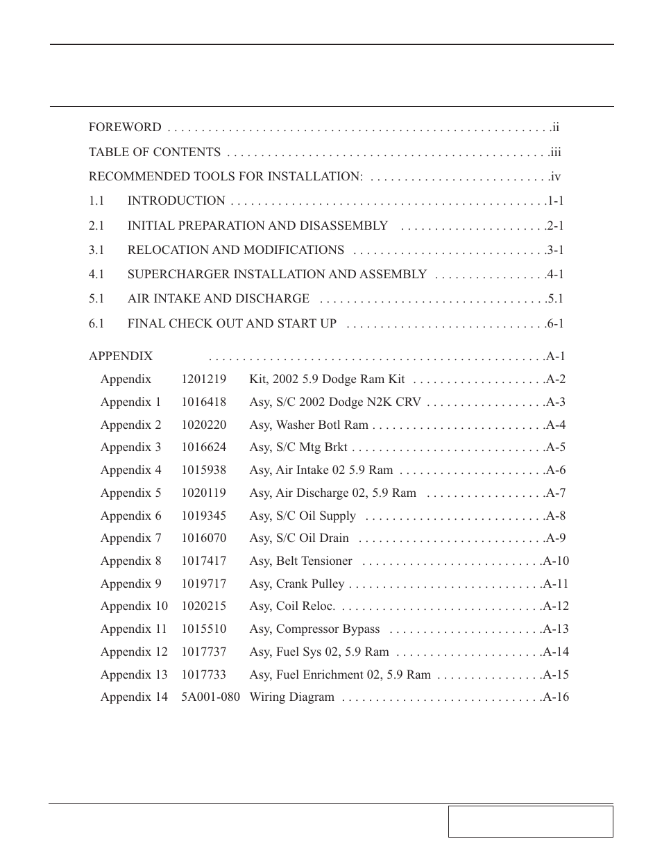 Paxton Superchargers 5.9 Dodge Ram User Manual | Page 3 / 40