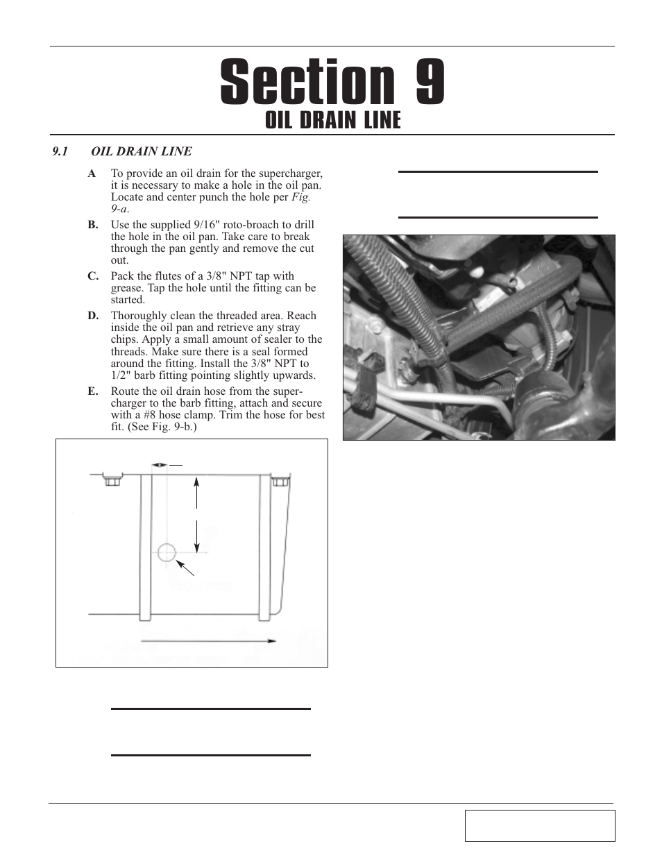 1 oil drain line, Oil drain line -1, Oil drain line | Paxton Superchargers GM 8.1 HD Truck/SUV User Manual | Page 27 / 50