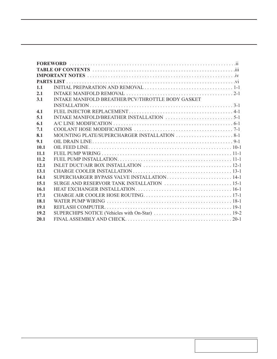 Paxton Superchargers GM 8.1 HD Truck/SUV User Manual | Page 3 / 50