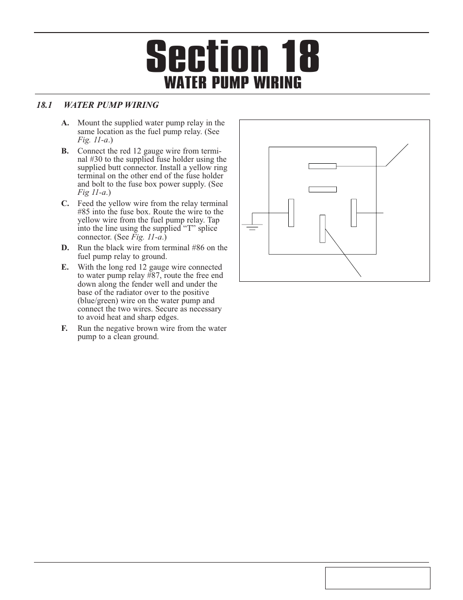 1 water pump wiring, Water pump wiring -1, Water pump wiring | Paxton Superchargers GM 8.1 HD Truck/SUV User Manual | Page 45 / 50