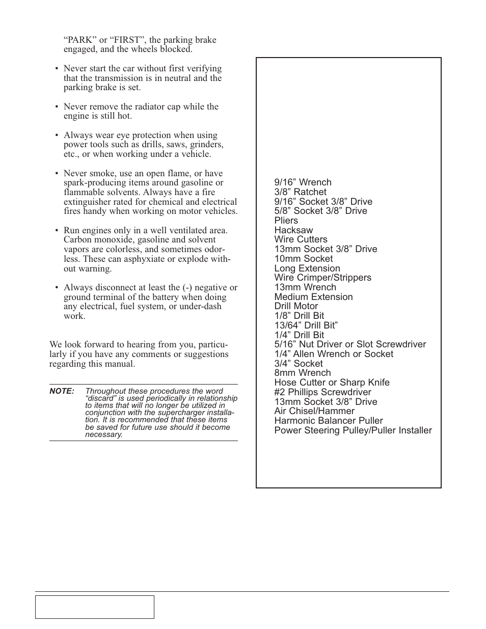 Paxton Superchargers Dodge V-10 Truck User Manual | Page 6 / 48