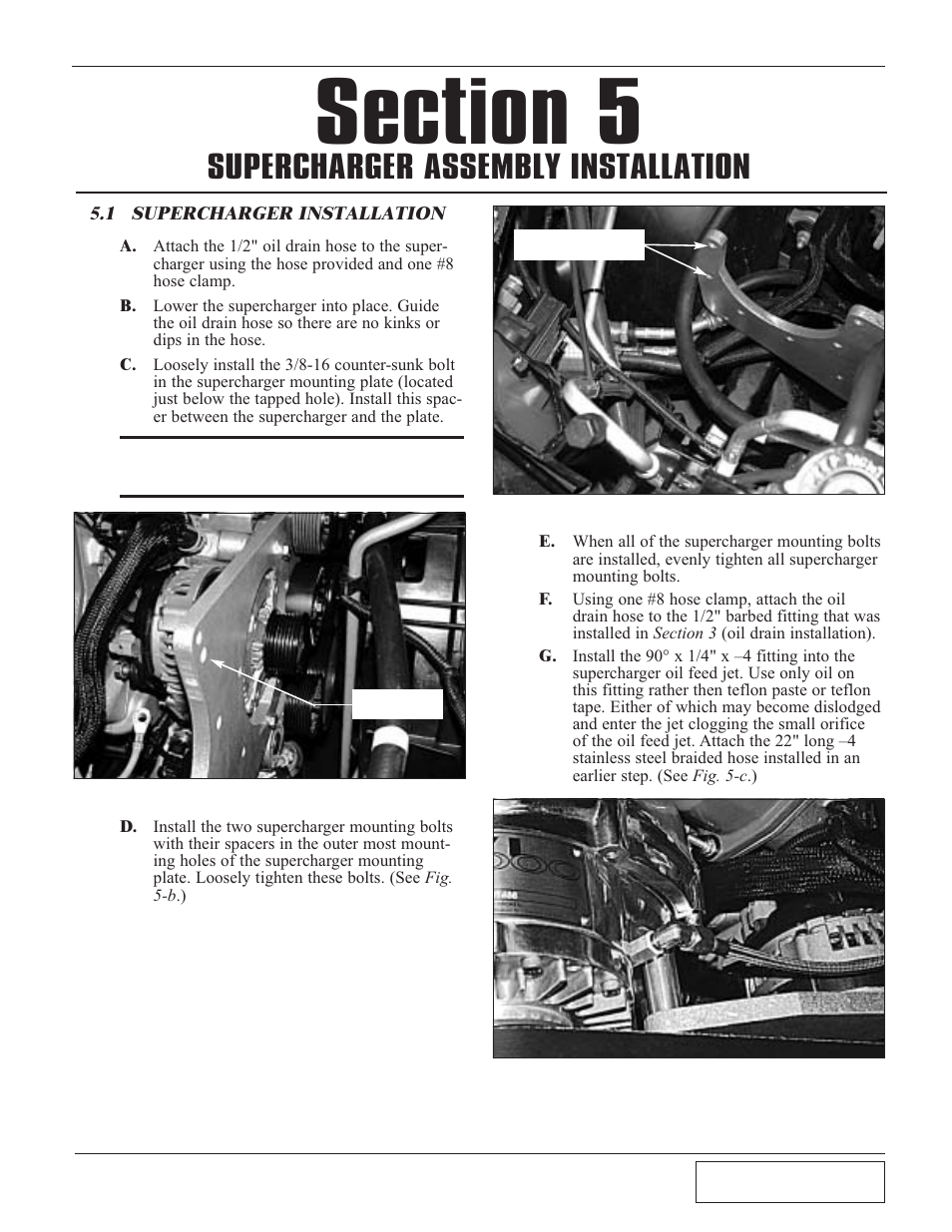 5 supercharger assembly inst, 1 supercharger installation, Supercharger assembly installation -1 5.1 | Supercharger installation -1, Supercharger assembly installation | Paxton Superchargers Dodge SRT-10 Ram User Manual | Page 19 / 42