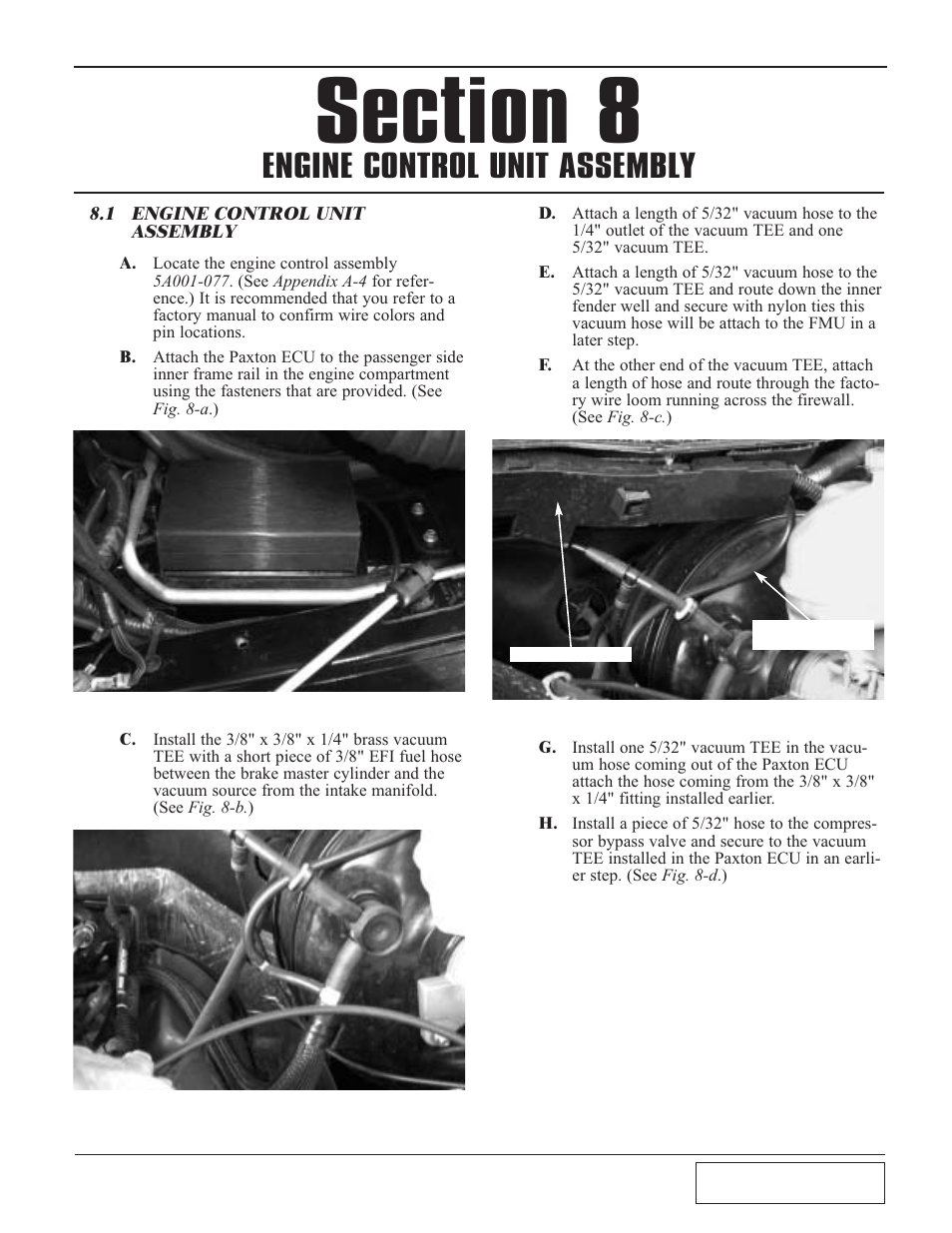 8 engine control unit assembly, Engine control unit assembly -1, Engine control unit assembly | Paxton Superchargers Dodge SRT-10 Ram User Manual | Page 29 / 42