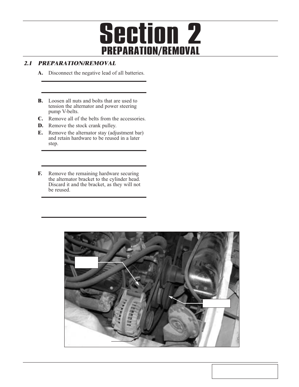 Preparation/removal, Preparation/removal -1 | Paxton Superchargers Universal Small Block Mopar/318 Carbureted System User Manual | Page 11 / 30