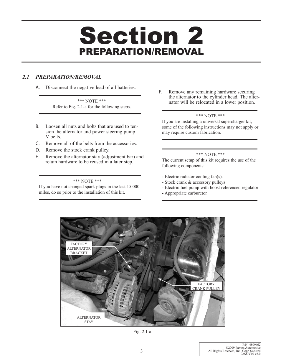 Preparation/removal | Paxton Superchargers Universal Big Block Mopar 440 Carbureted System User Manual | Page 11 / 32