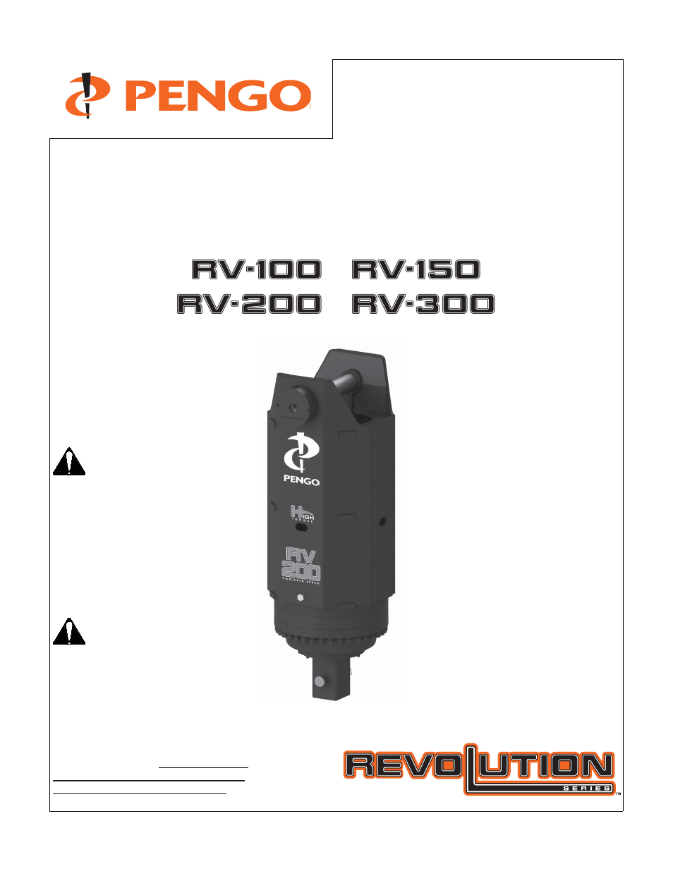 Pengo RV-100 User Manual | 28 pages