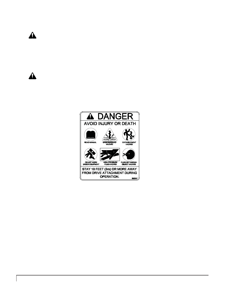Safety decal information, Product specifications | Pengo RV-100 User Manual | Page 8 / 28