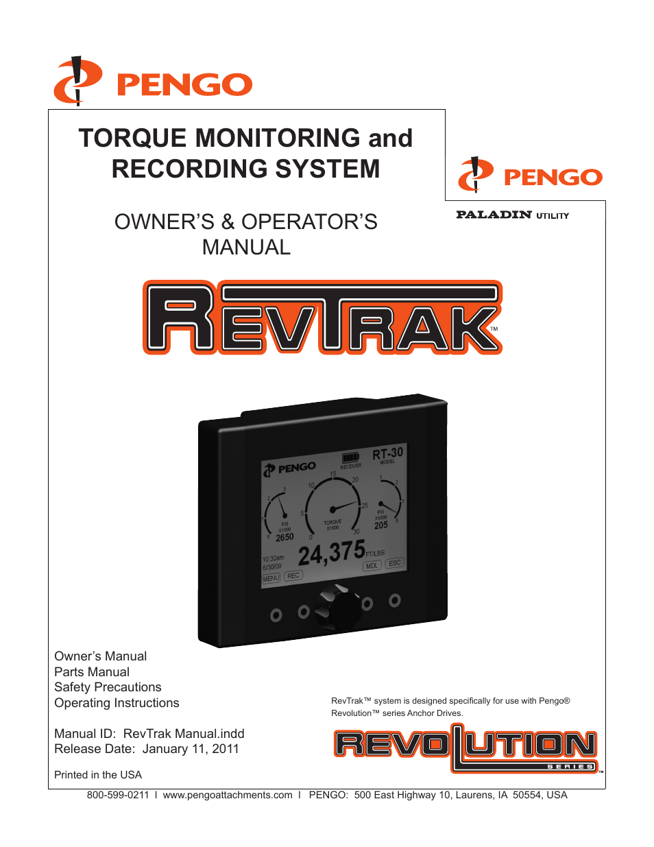 Pengo RevTrak User Manual | 32 pages