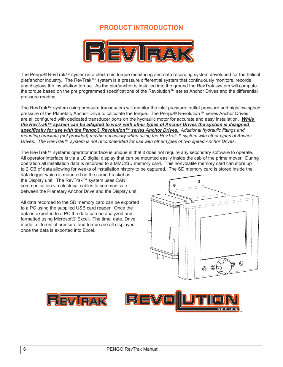 Product introduction | Pengo RevTrak User Manual | Page 6 / 32