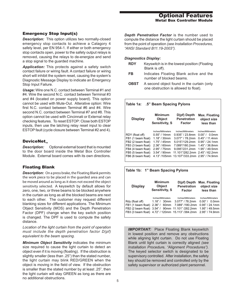 Optional features | Pinnacle Systems MG User Manual | Page 15 / 48