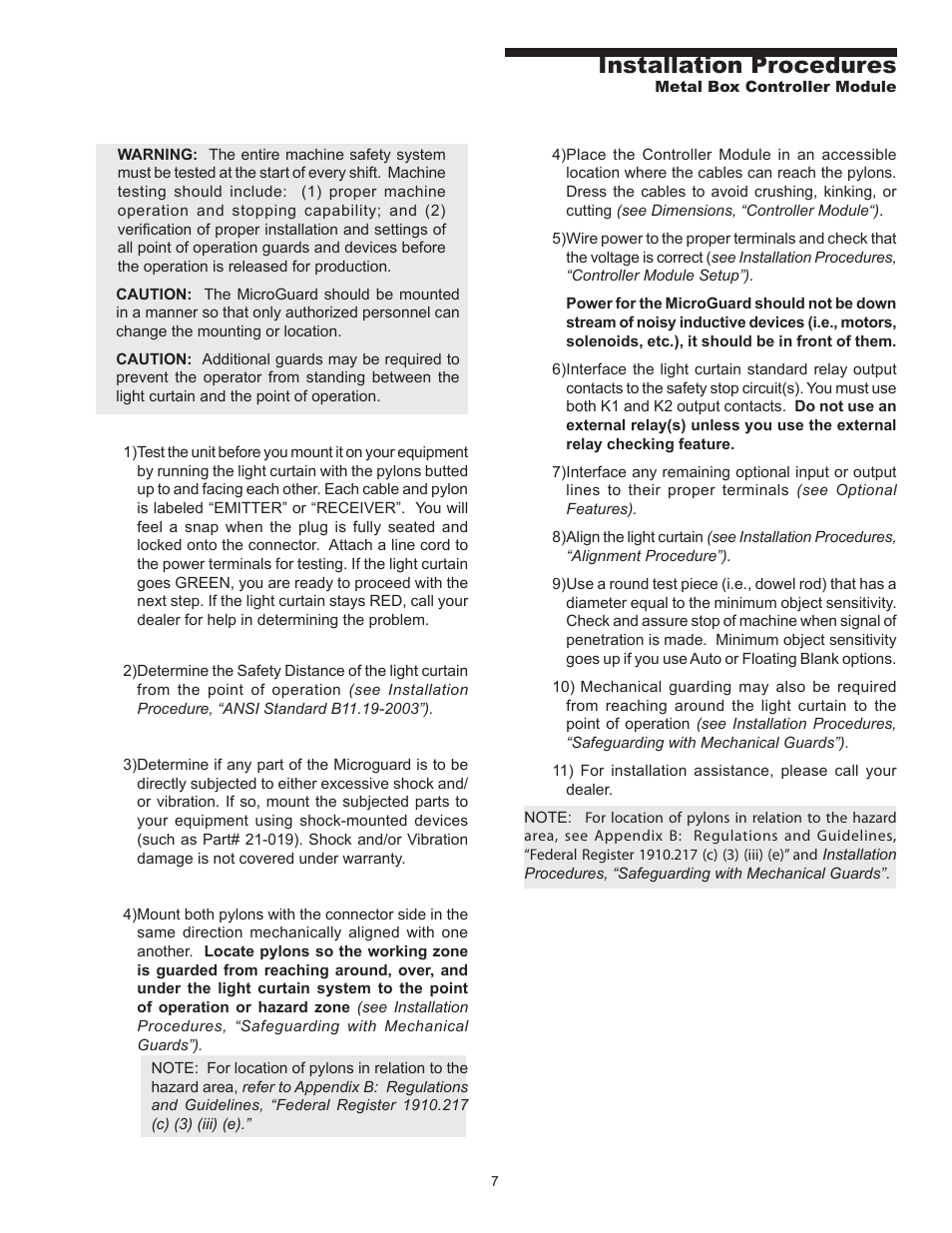 Installation procedures | Pinnacle Systems MG User Manual | Page 17 / 48