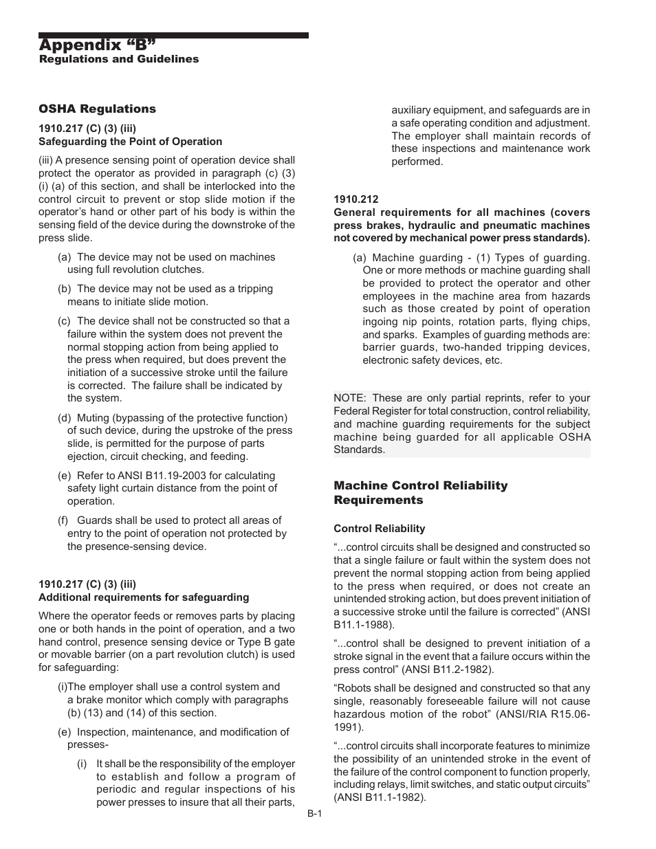 Appendix “b | Pinnacle Systems MG User Manual | Page 38 / 48