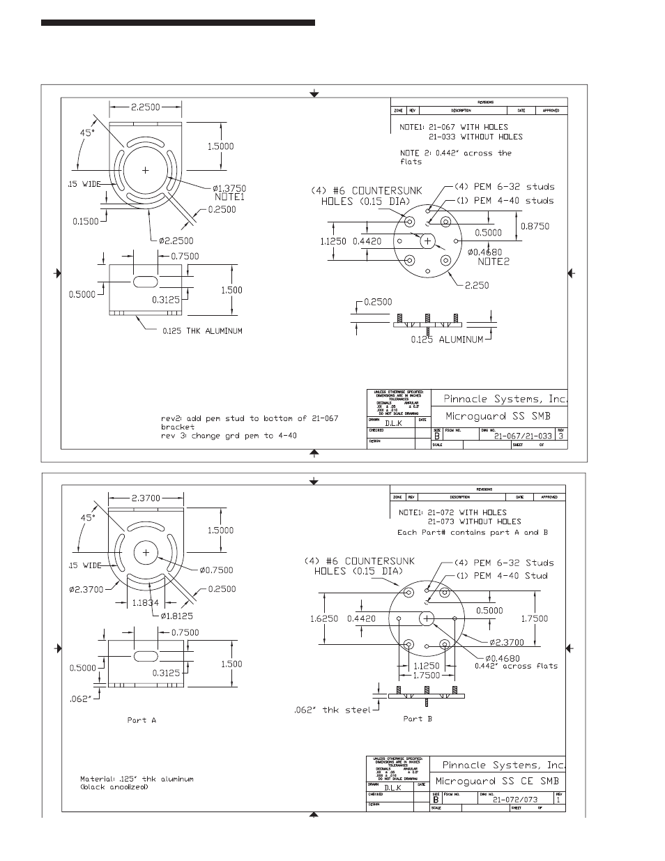Dimensions | Pinnacle Systems SS User Manual | Page 24 / 40